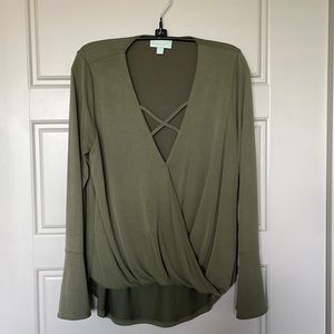 Veronica M Criss Cross Blouse